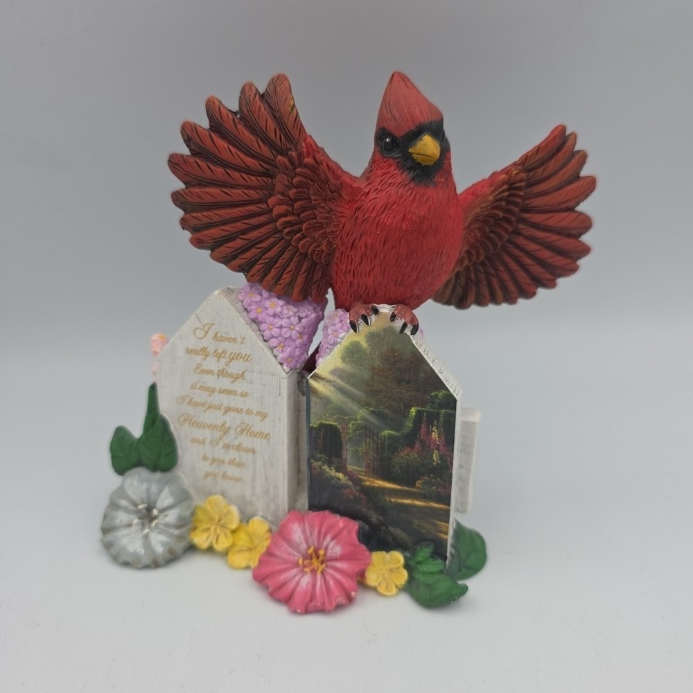 Vintage Thomas Kinkade A Love That Is A Always Near Cardinal Figurine - 6"